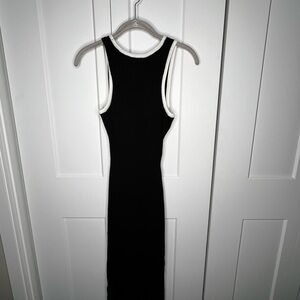 Unbranded Black and White Sleeveless Cut Out Bodycon Dress Women's Size Medium